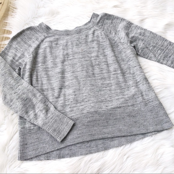 Lou & Grey Sweaters - Lou & Grey Long Sleeve Heather Grey Sweater